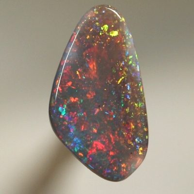 SOLID BLACK OPAL Sparkling Pinfire pattern, bright fire